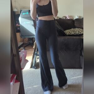 Madewell Brushed Rib Flare Leggings